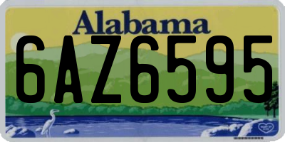 AL license plate 6AZ6595