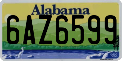 AL license plate 6AZ6599