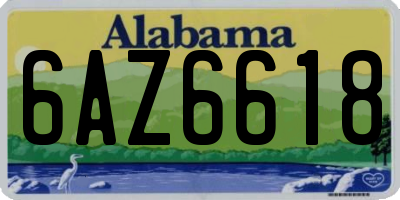 AL license plate 6AZ6618