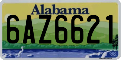 AL license plate 6AZ6621