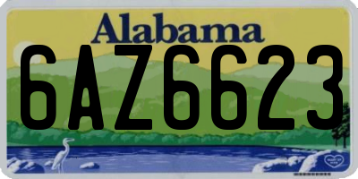 AL license plate 6AZ6623