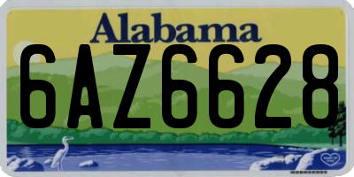 AL license plate 6AZ6628