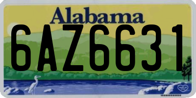 AL license plate 6AZ6631