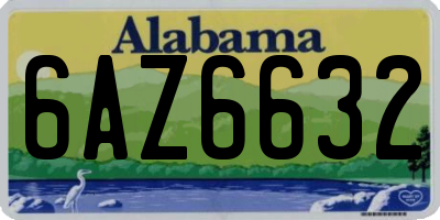 AL license plate 6AZ6632