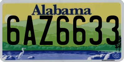 AL license plate 6AZ6633
