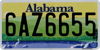 AL license plate 6AZ6655
