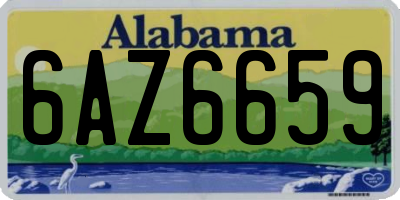 AL license plate 6AZ6659