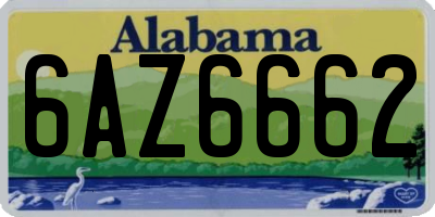 AL license plate 6AZ6662