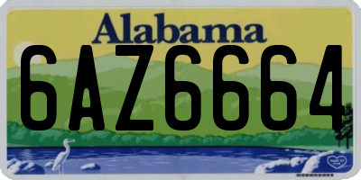 AL license plate 6AZ6664