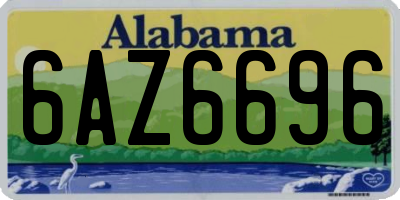 AL license plate 6AZ6696