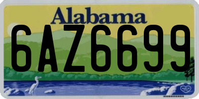 AL license plate 6AZ6699