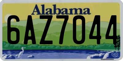 AL license plate 6AZ7044