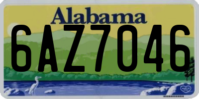 AL license plate 6AZ7046