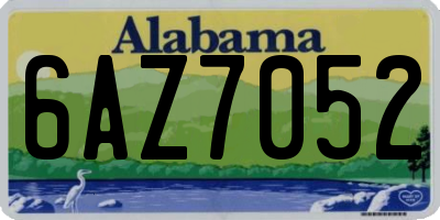 AL license plate 6AZ7052