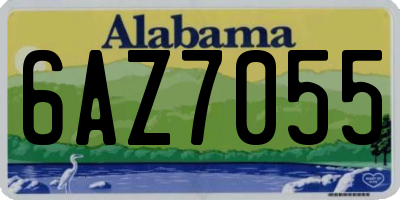 AL license plate 6AZ7055