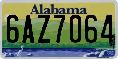 AL license plate 6AZ7064