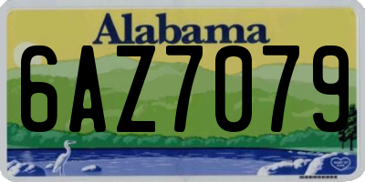 AL license plate 6AZ7079