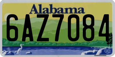 AL license plate 6AZ7084