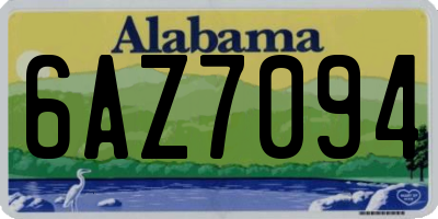 AL license plate 6AZ7094