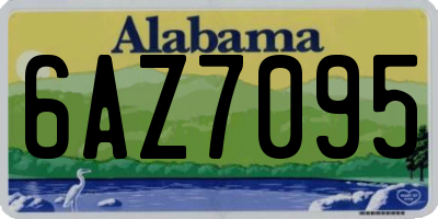 AL license plate 6AZ7095