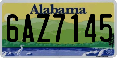 AL license plate 6AZ7145