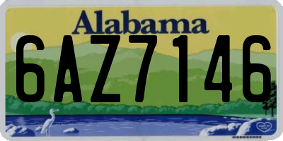 AL license plate 6AZ7146