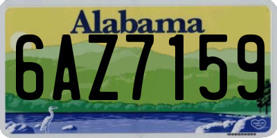 AL license plate 6AZ7159