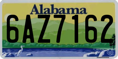 AL license plate 6AZ7162