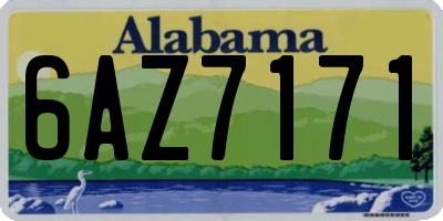 AL license plate 6AZ7171