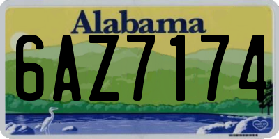 AL license plate 6AZ7174