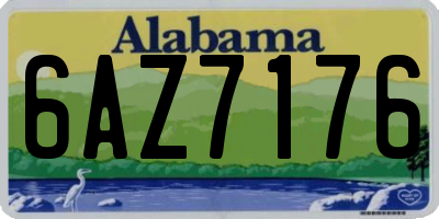 AL license plate 6AZ7176