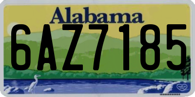 AL license plate 6AZ7185