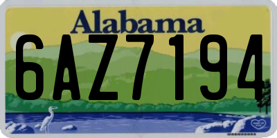 AL license plate 6AZ7194