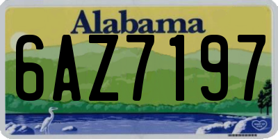 AL license plate 6AZ7197