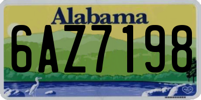 AL license plate 6AZ7198