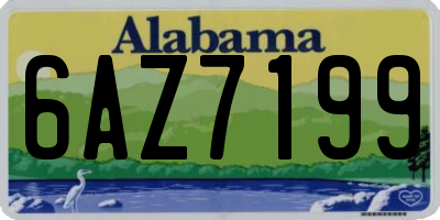 AL license plate 6AZ7199