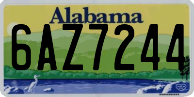 AL license plate 6AZ7244
