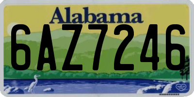 AL license plate 6AZ7246
