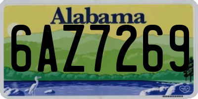 AL license plate 6AZ7269