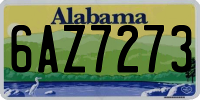 AL license plate 6AZ7273
