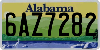 AL license plate 6AZ7282