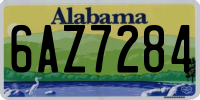 AL license plate 6AZ7284