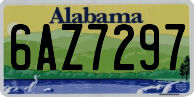 AL license plate 6AZ7297