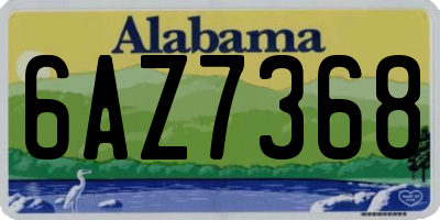 AL license plate 6AZ7368