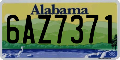 AL license plate 6AZ7371