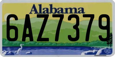 AL license plate 6AZ7379