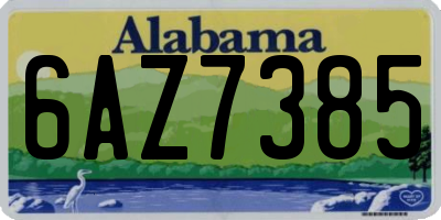 AL license plate 6AZ7385