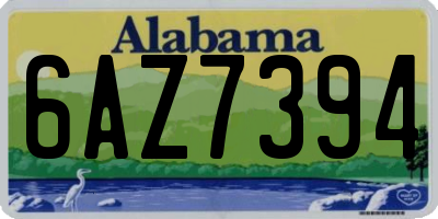 AL license plate 6AZ7394