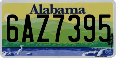 AL license plate 6AZ7395
