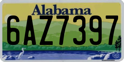 AL license plate 6AZ7397